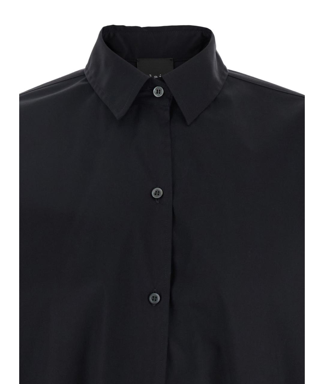 PLAIN Черная хлопковая рубашка, фото 3