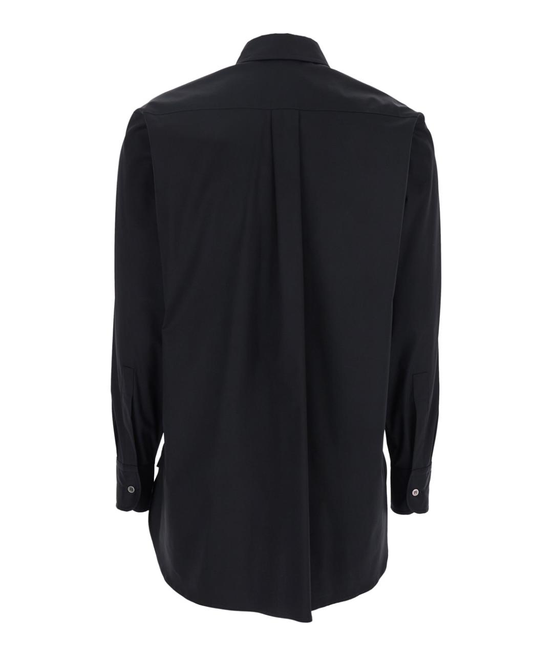 PLAIN Черная хлопковая рубашка, фото 2