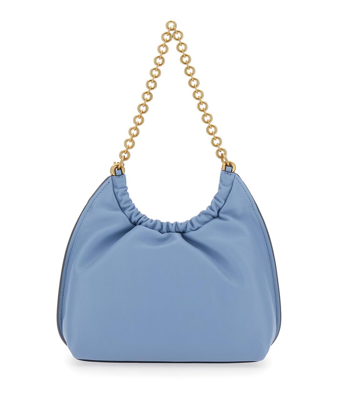MICHAEL MICHAEL KORS Голубая кожаная сумка через плечо, фото 2