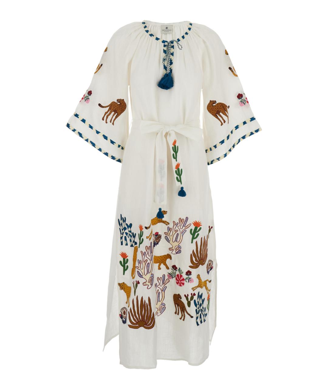 BENARAS BY CITRUS Белая льняная туника, фото 1