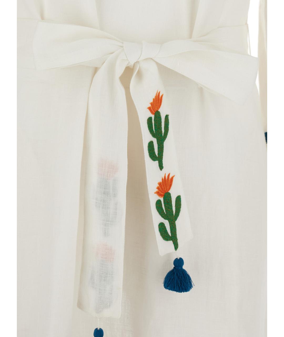 BENARAS BY CITRUS Белая льняная туника, фото 3