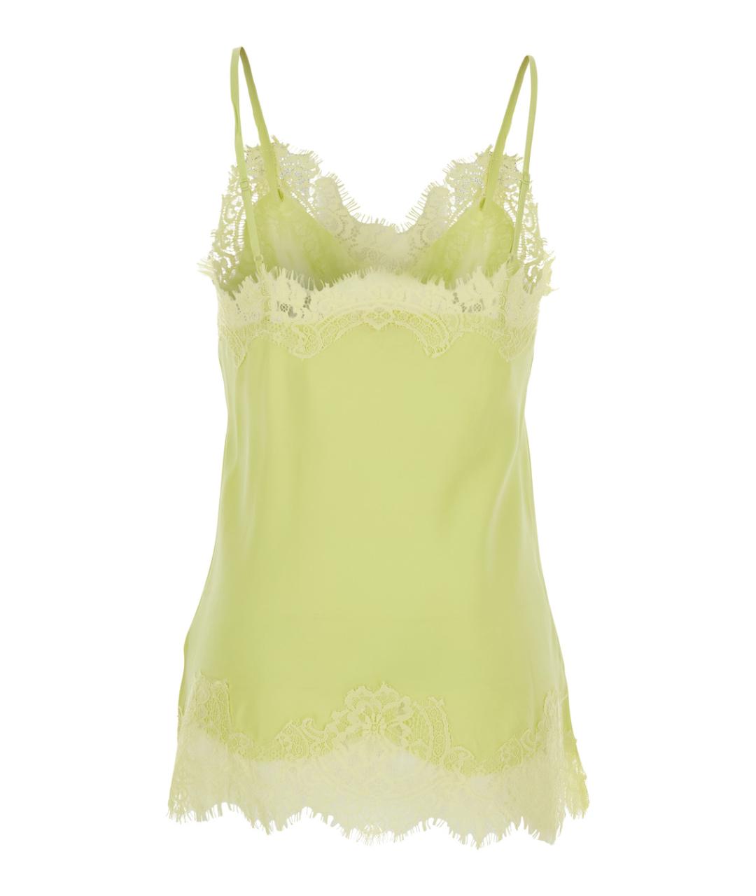 GOLD HAWK Желтая шелковая майка, фото 2