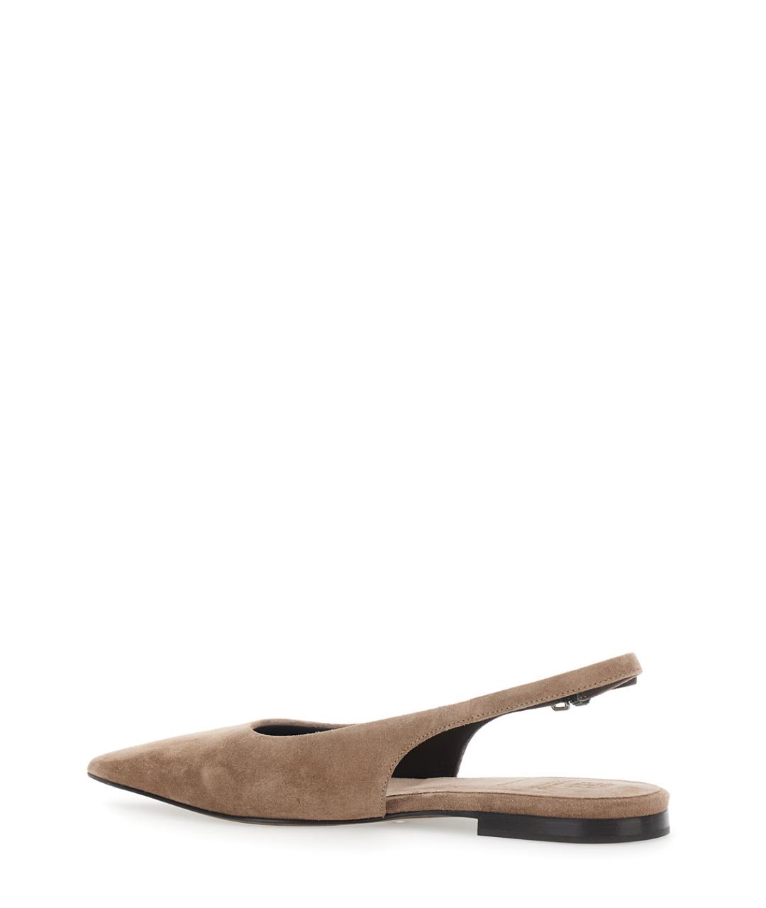 BRUNELLO CUCINELLI Коричневые замшевые балетки, фото 3
