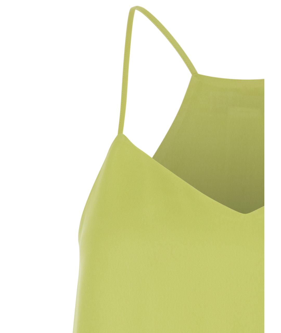 TWIN-SET Зеленая вискозная майка, фото 3