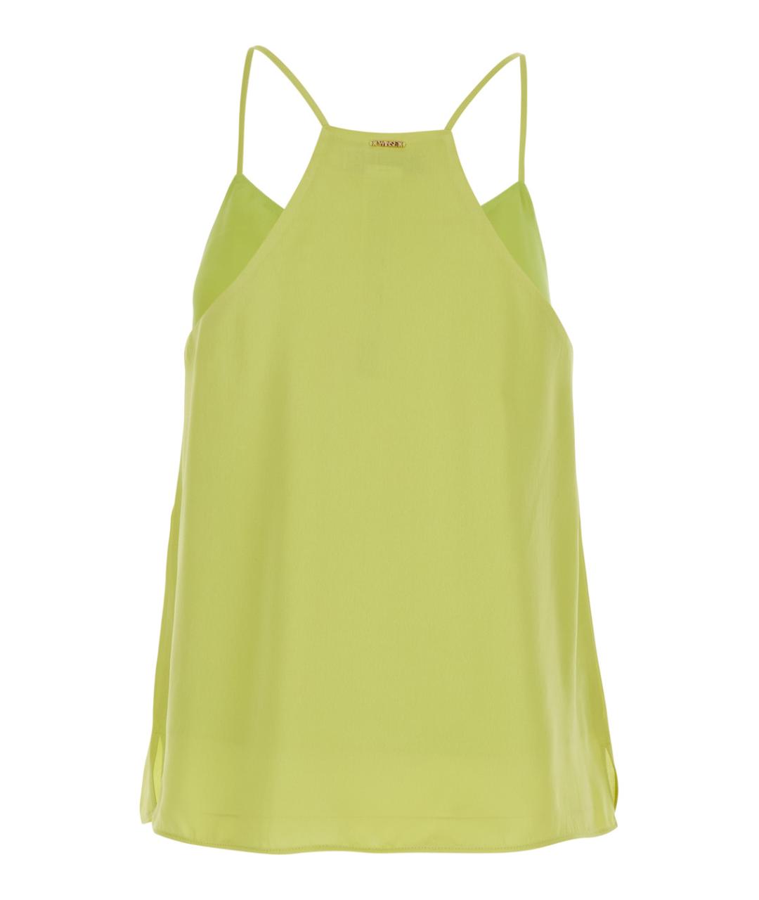 TWIN-SET Зеленая вискозная майка, фото 2