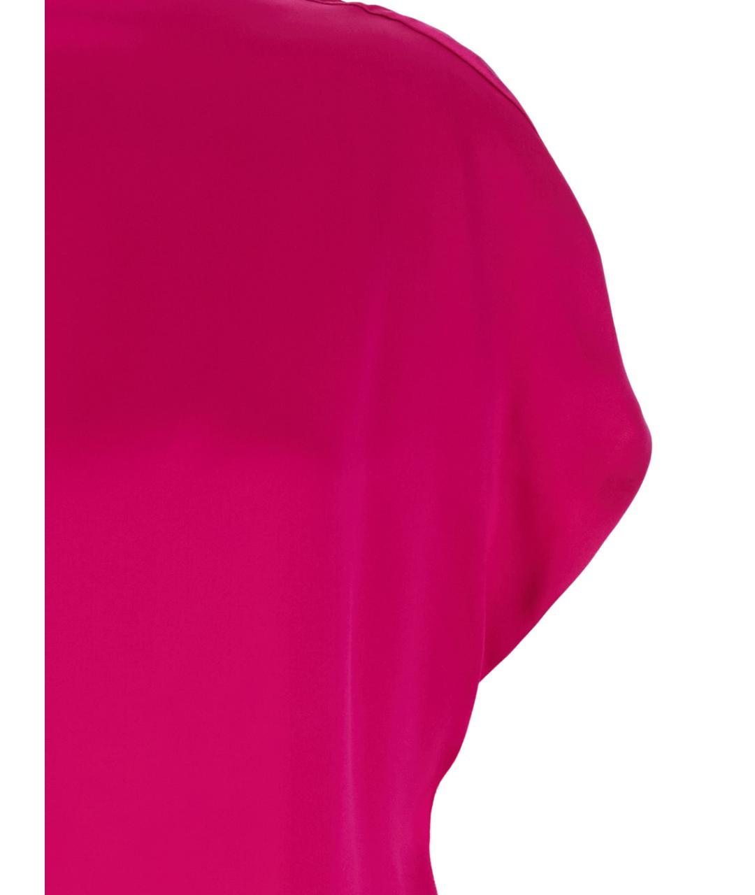 DRIES VAN NOTEN Розовое шелковое коктейльное платье, фото 3