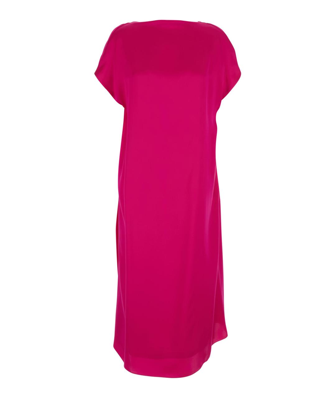 DRIES VAN NOTEN Розовое шелковое коктейльное платье, фото 1