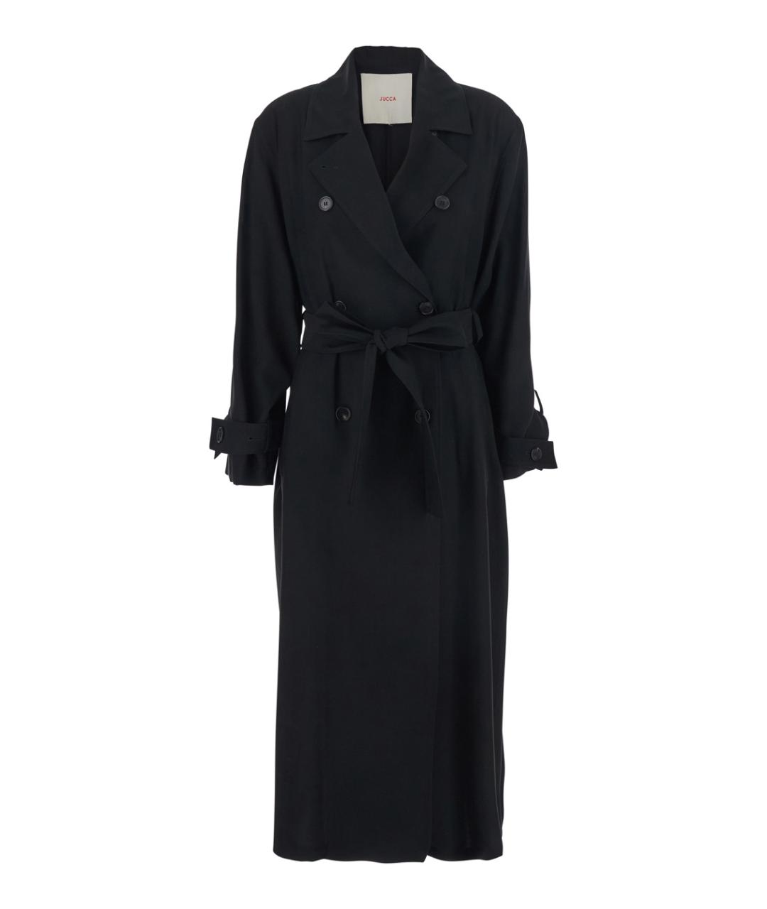 JUCCA Черный тренч/плащ, фото 1