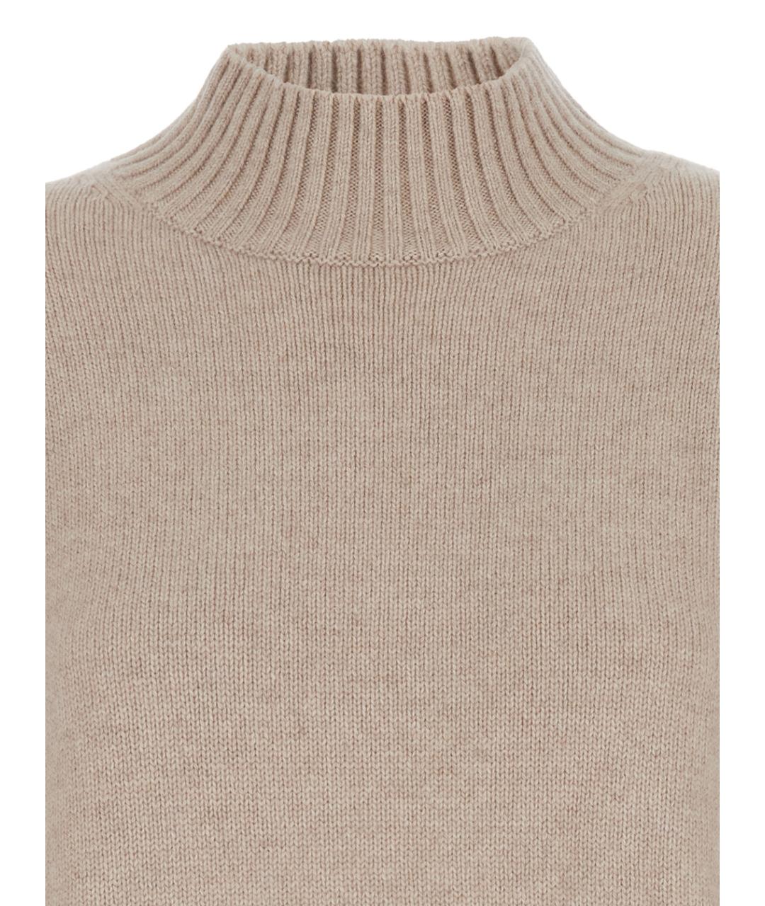 PLAIN Бежевый кашемировый джемпер / свитер, фото 3