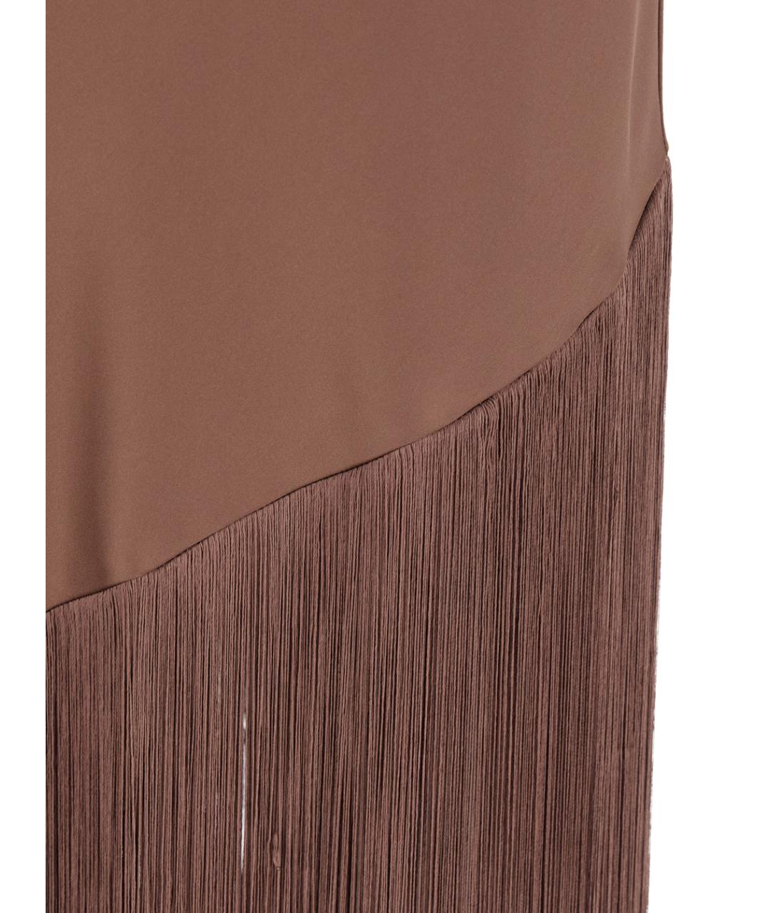 PINKO Коричневое коктейльное платье, фото 3