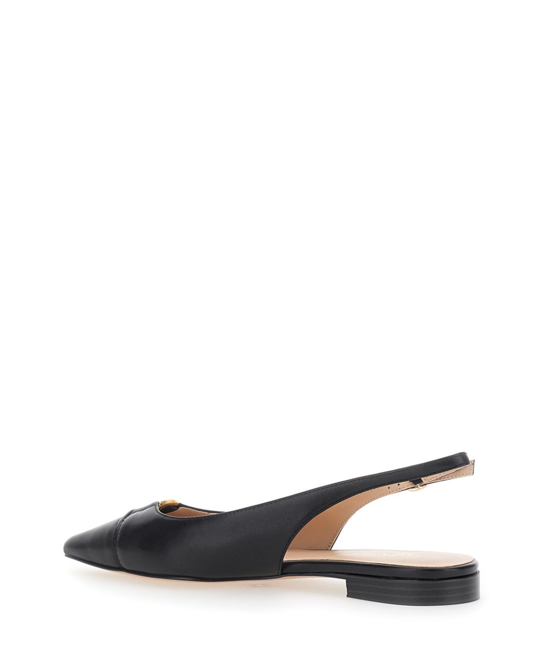 TWIN-SET Черные кожаные балетки, фото 3