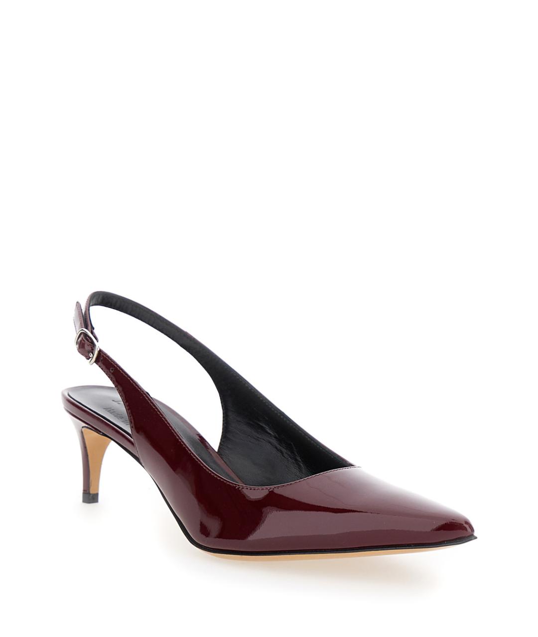 PLAIN Бордовые туфли из лакированной кожи, фото 2