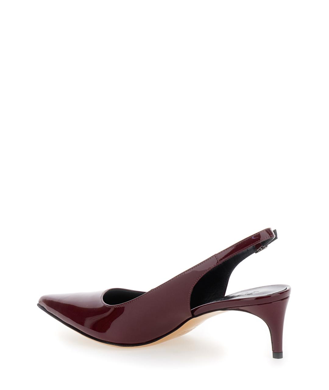 PLAIN Бордовые туфли из лакированной кожи, фото 3