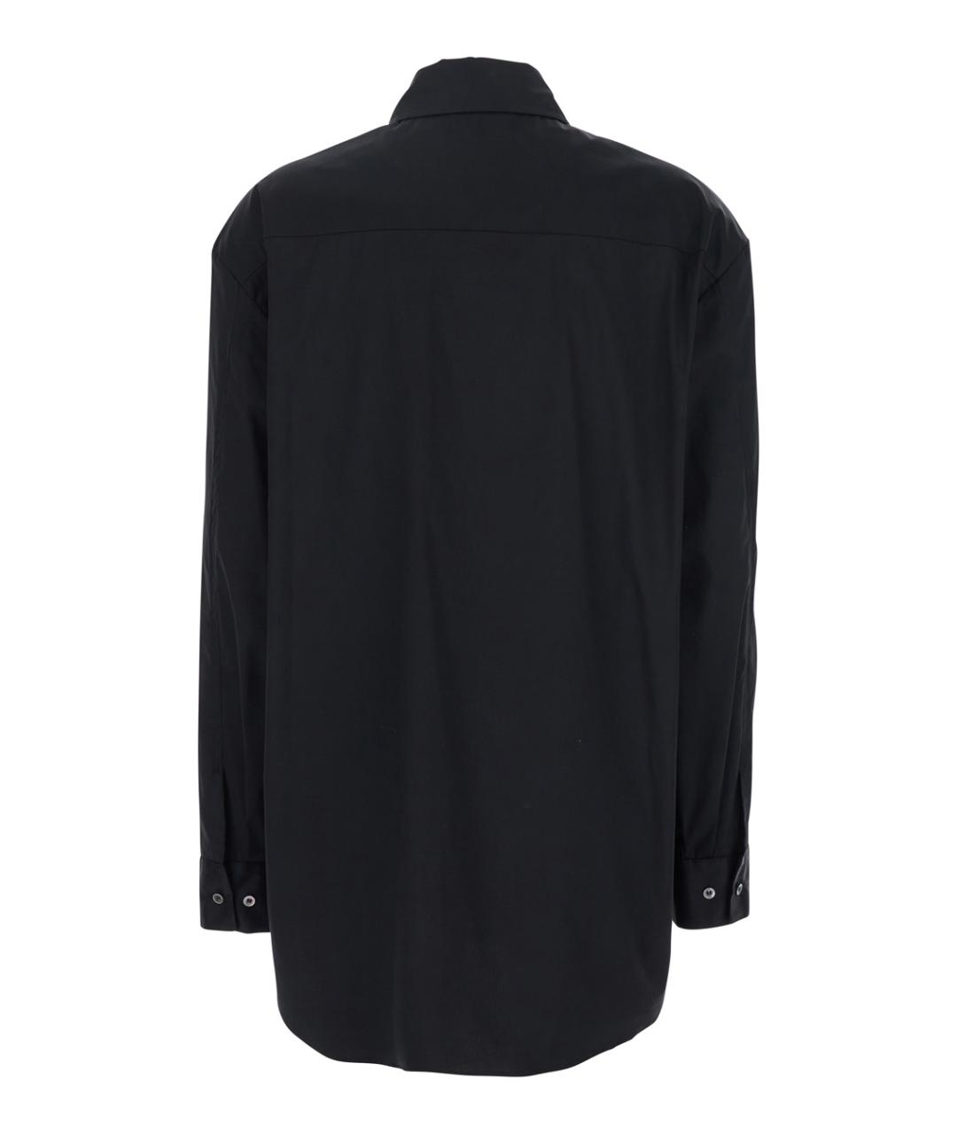 PLAIN Черная хлопковая рубашка, фото 2