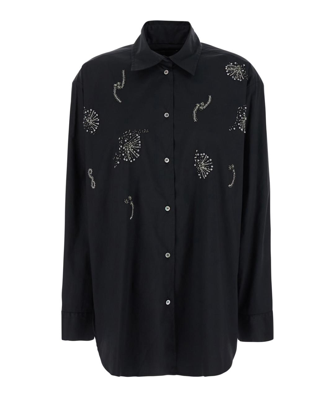 PLAIN Черная хлопковая рубашка, фото 1