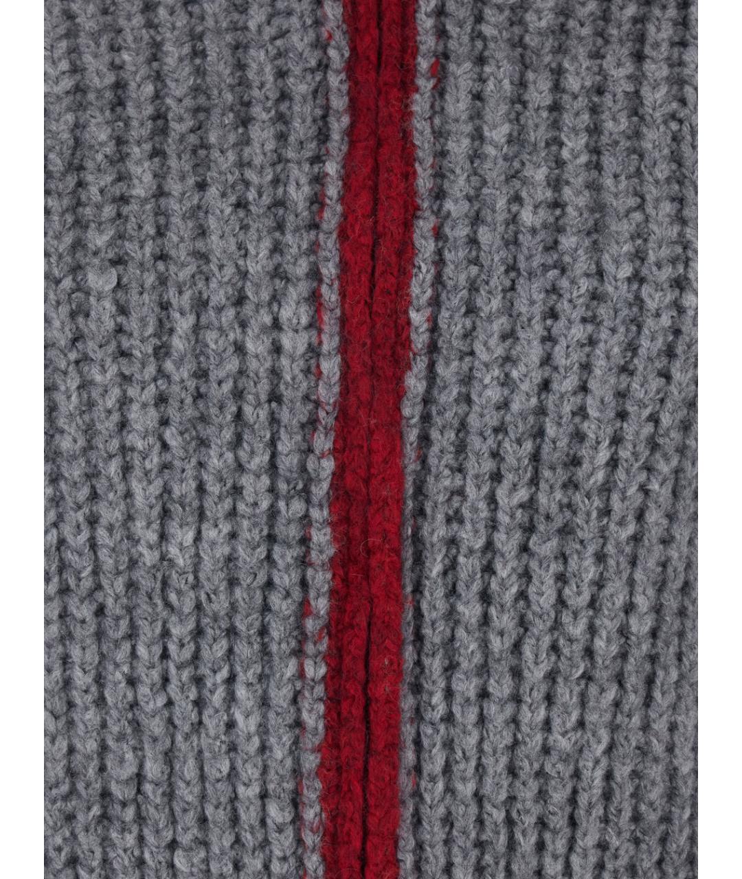 MSGM Серый шерстяной кардиган, фото 3