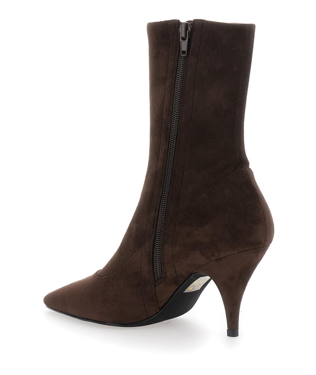 JEFFREY CAMPBELL Коричневые замшевые ботильоны, фото 3