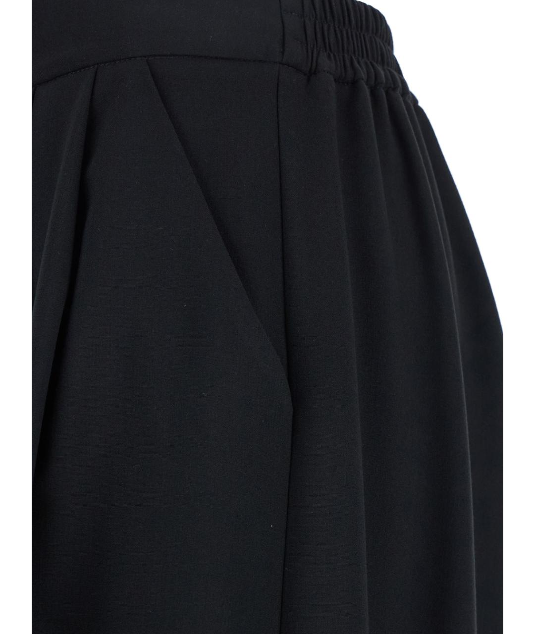 PLAIN Черные хлопковые прямые брюки, фото 3