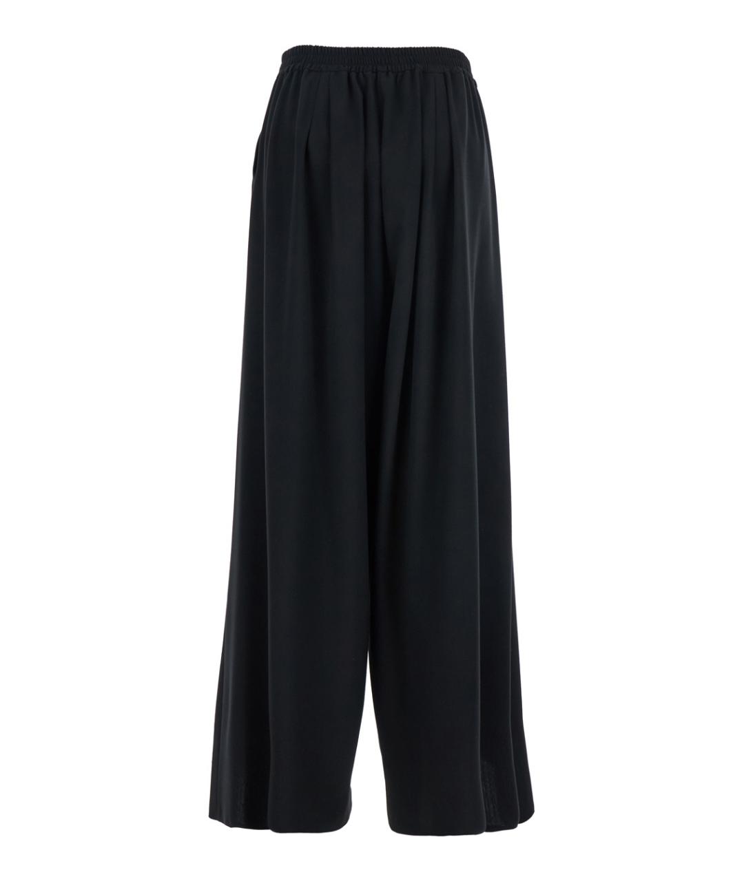 PLAIN Черные хлопковые прямые брюки, фото 2