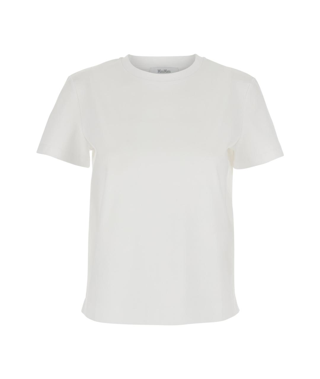MAXMARA PURE Белая хлопковая футболка, фото 1
