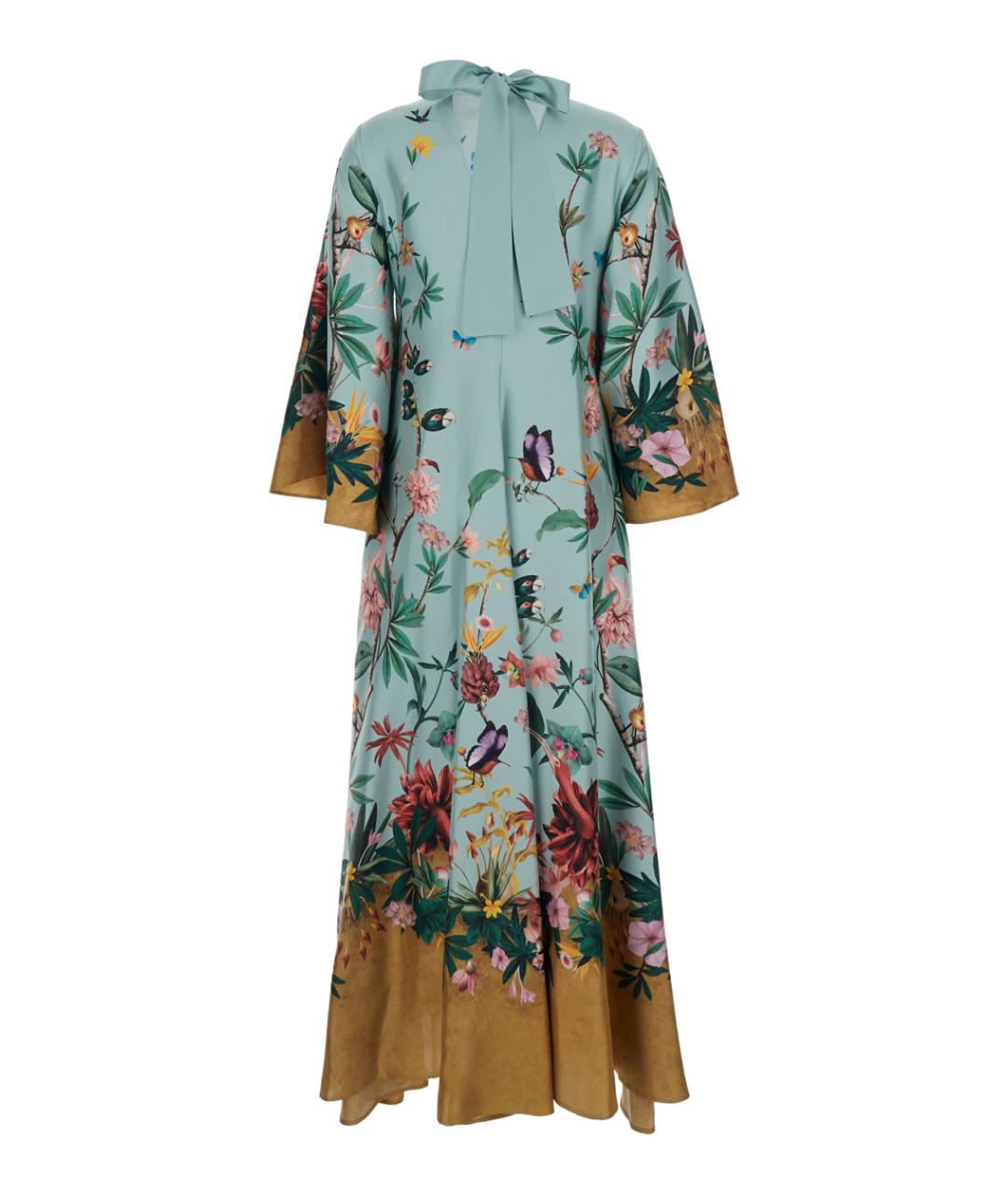 LA DOUBLEJ Мульти шелковое платье, фото 2