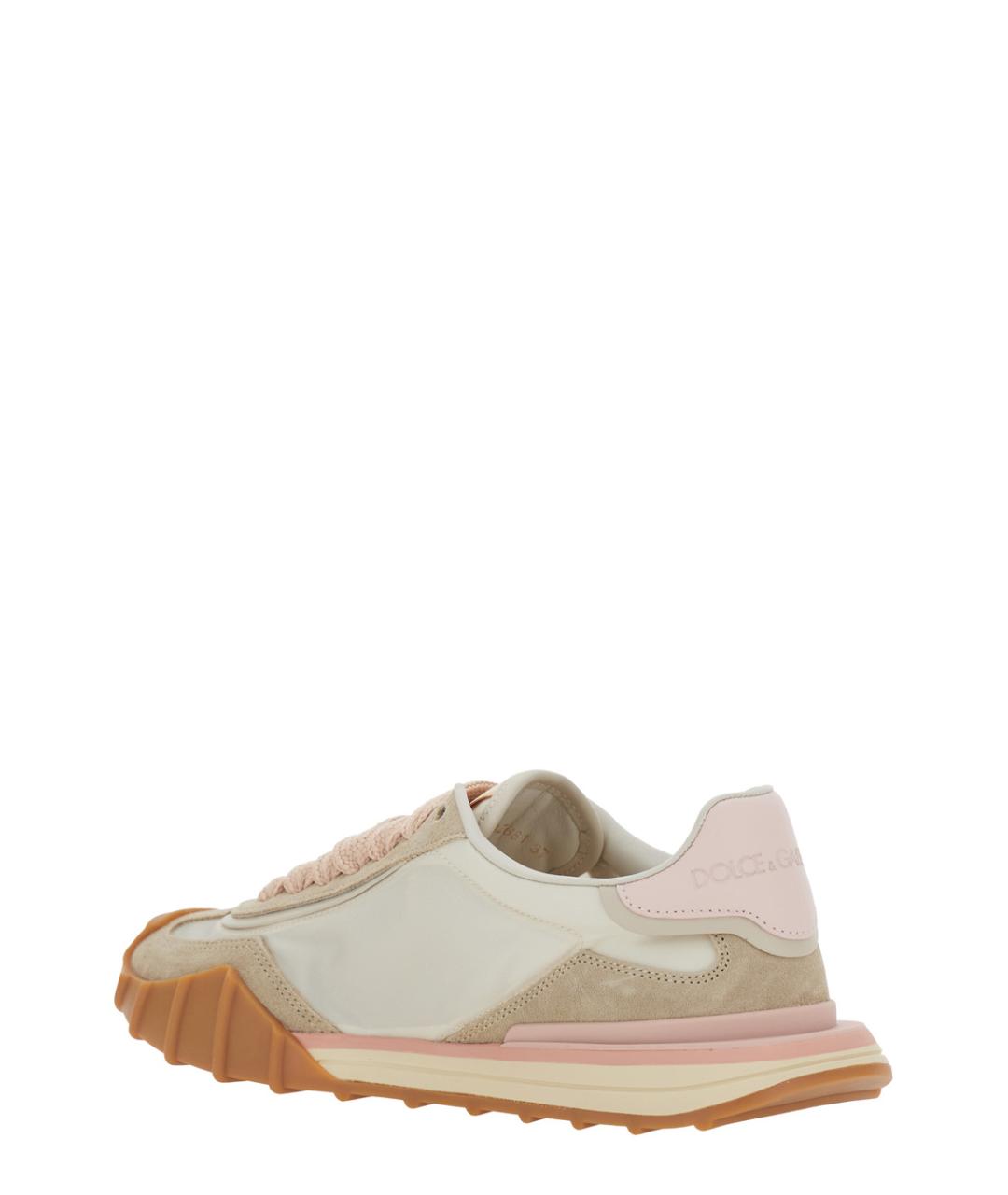 DOLCE&GABBANA Розовые синтетические кроссовки, фото 3