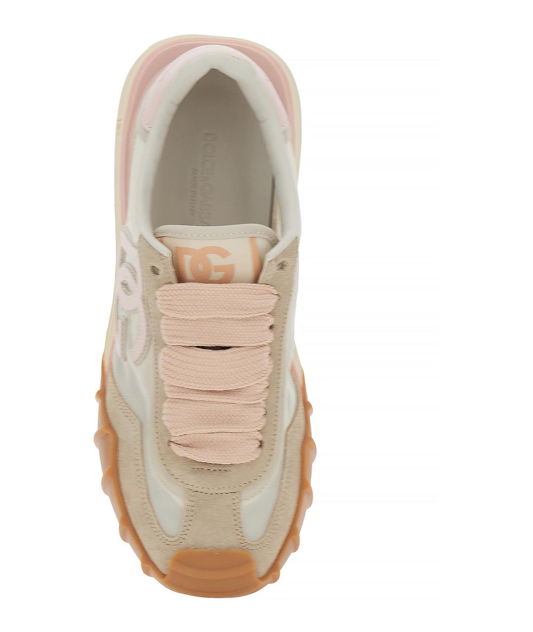 DOLCE&GABBANA Розовые синтетические кроссовки, фото 4