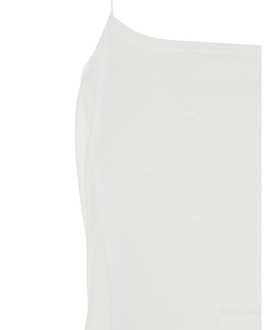 JACQUEMUS Белое вискозное повседневное платье, фото 3