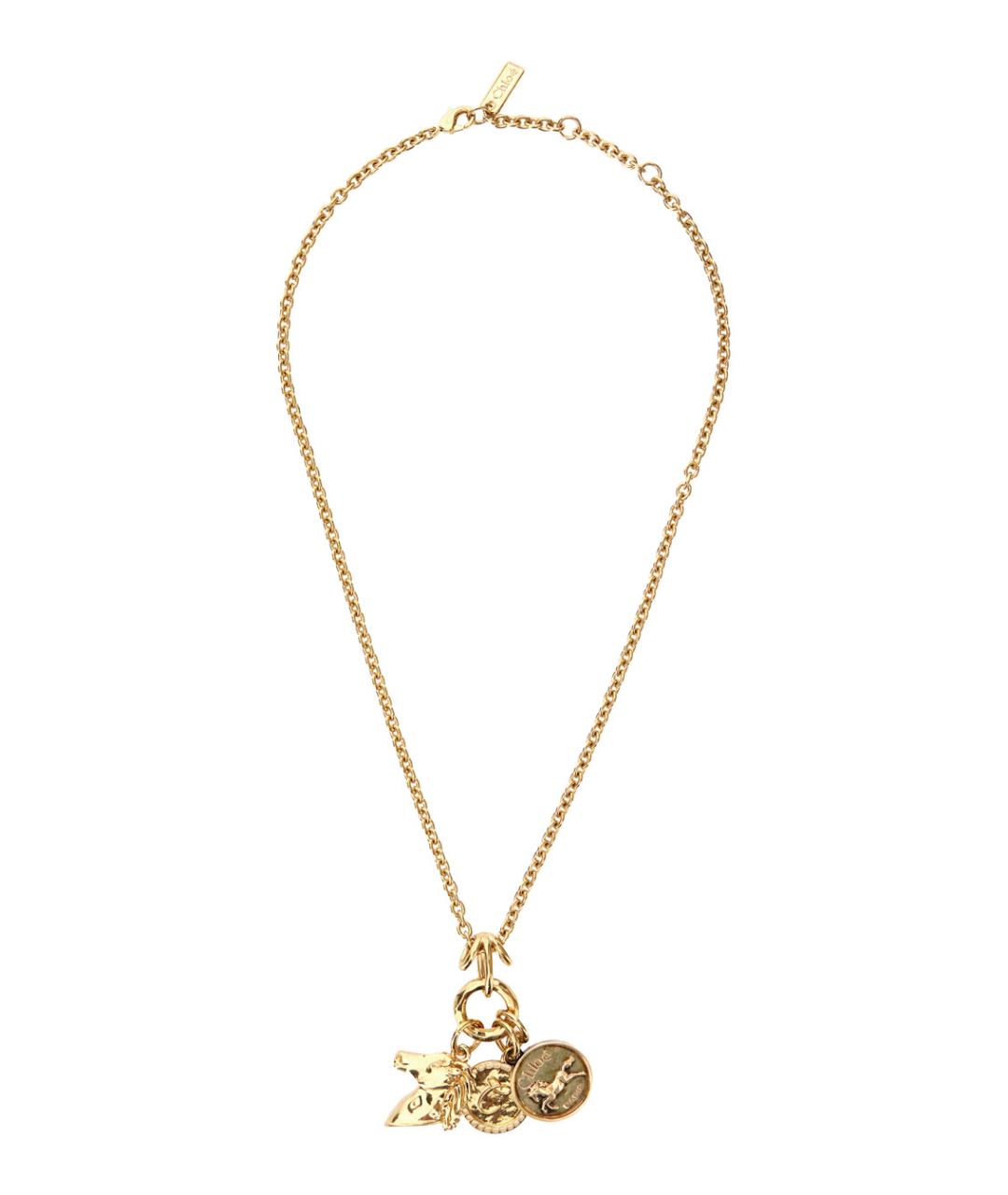 CHLOE Золотая латунная цепочка, фото 1