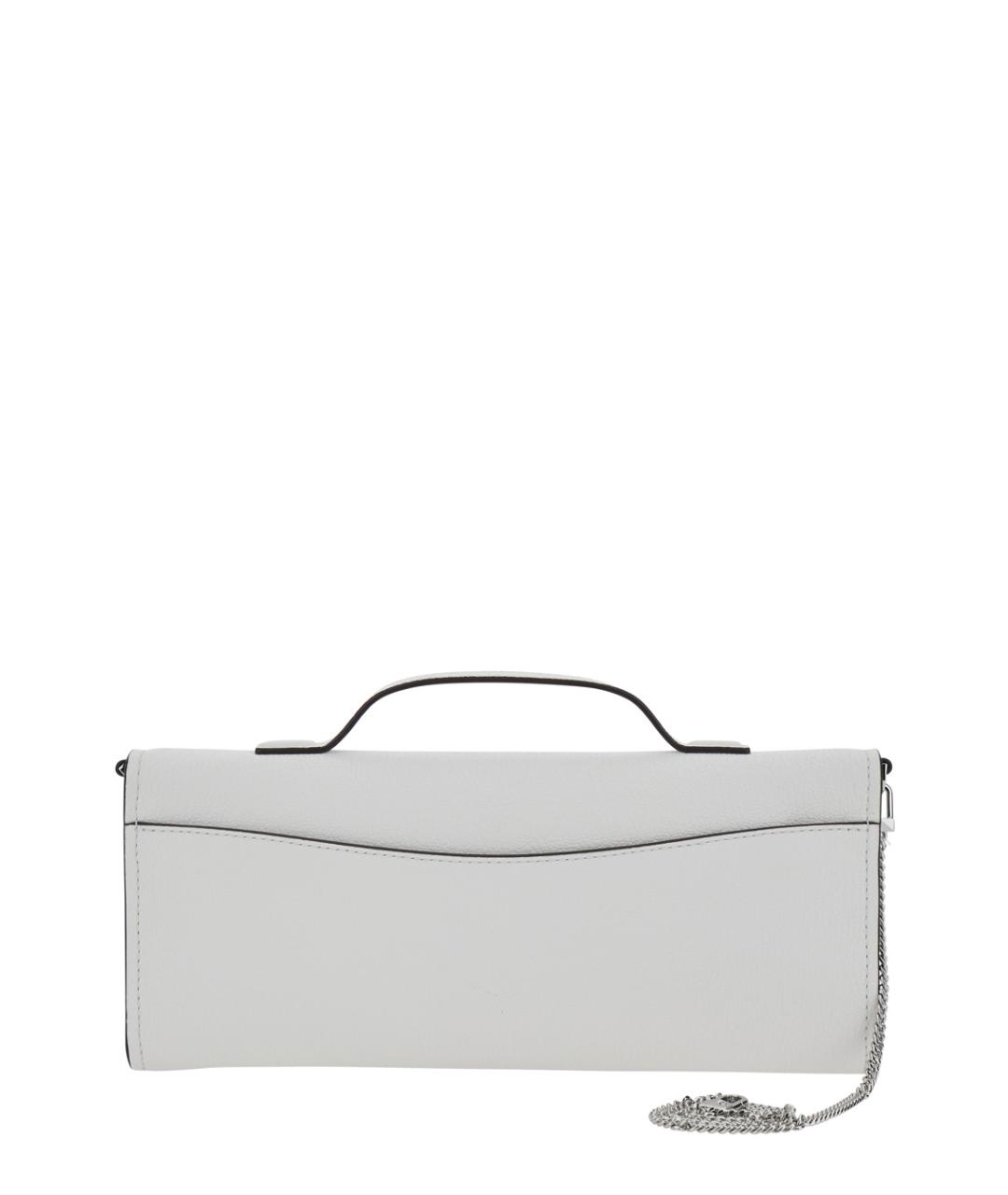 MICHAEL MICHAEL KORS Белая кожаная сумка с короткими ручками, фото 2