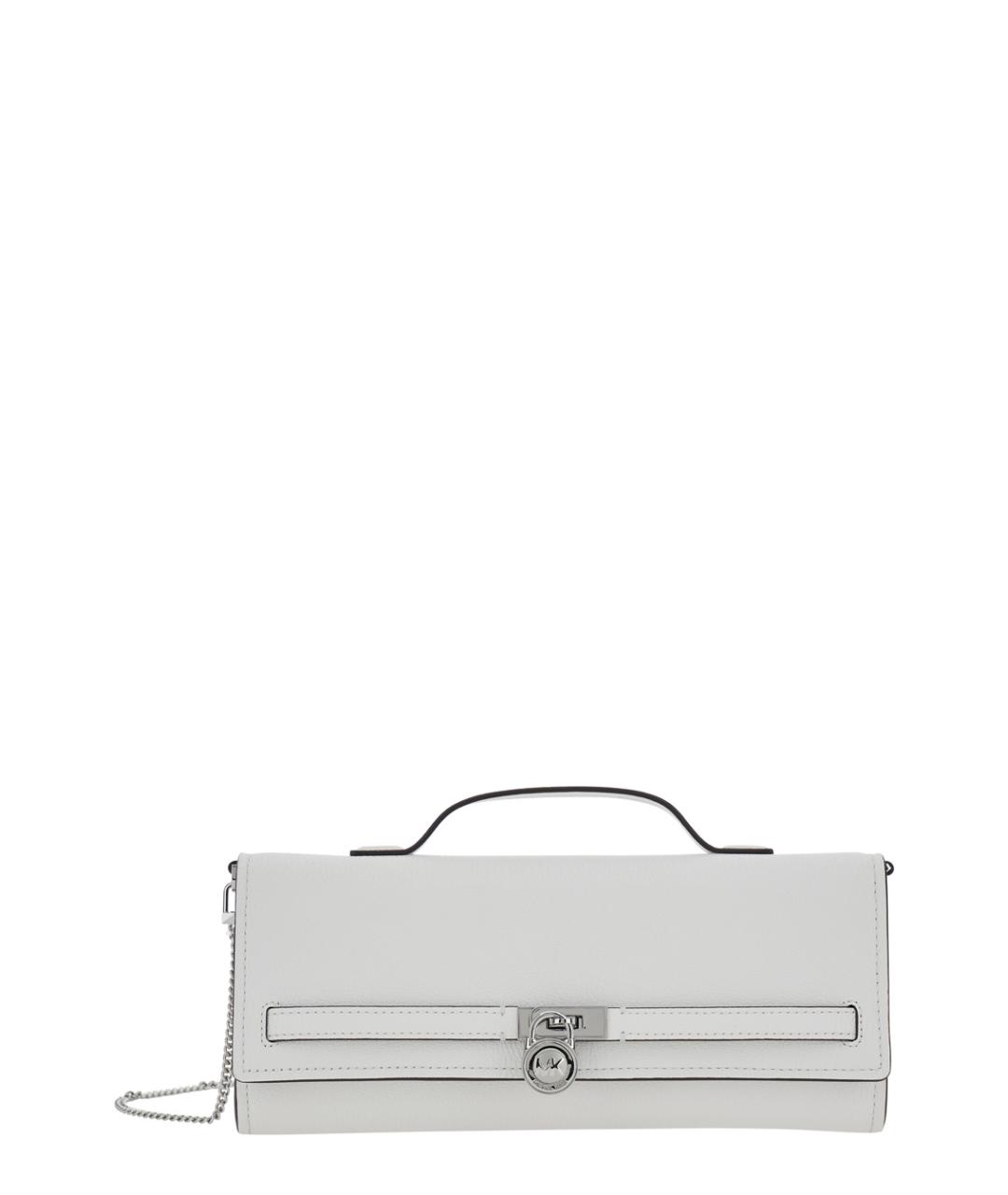 MICHAEL MICHAEL KORS Белая кожаная сумка с короткими ручками, фото 1