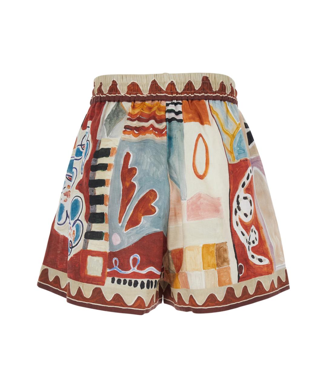 Alemais Мульти льняные шорты, фото 2