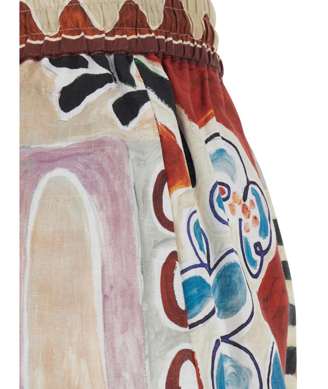 Alemais Мульти льняные шорты, фото 3