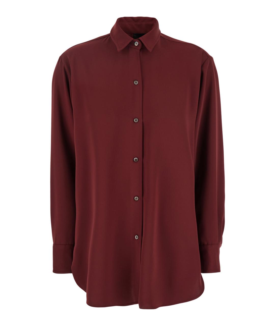 PLAIN Бордовая полиэстеровая рубашка, фото 1