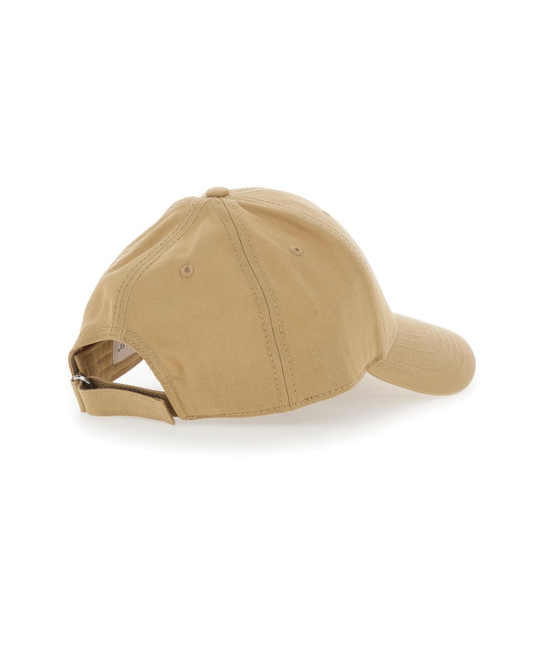 MONCLER Бежевая хлопковая кепка, фото 2