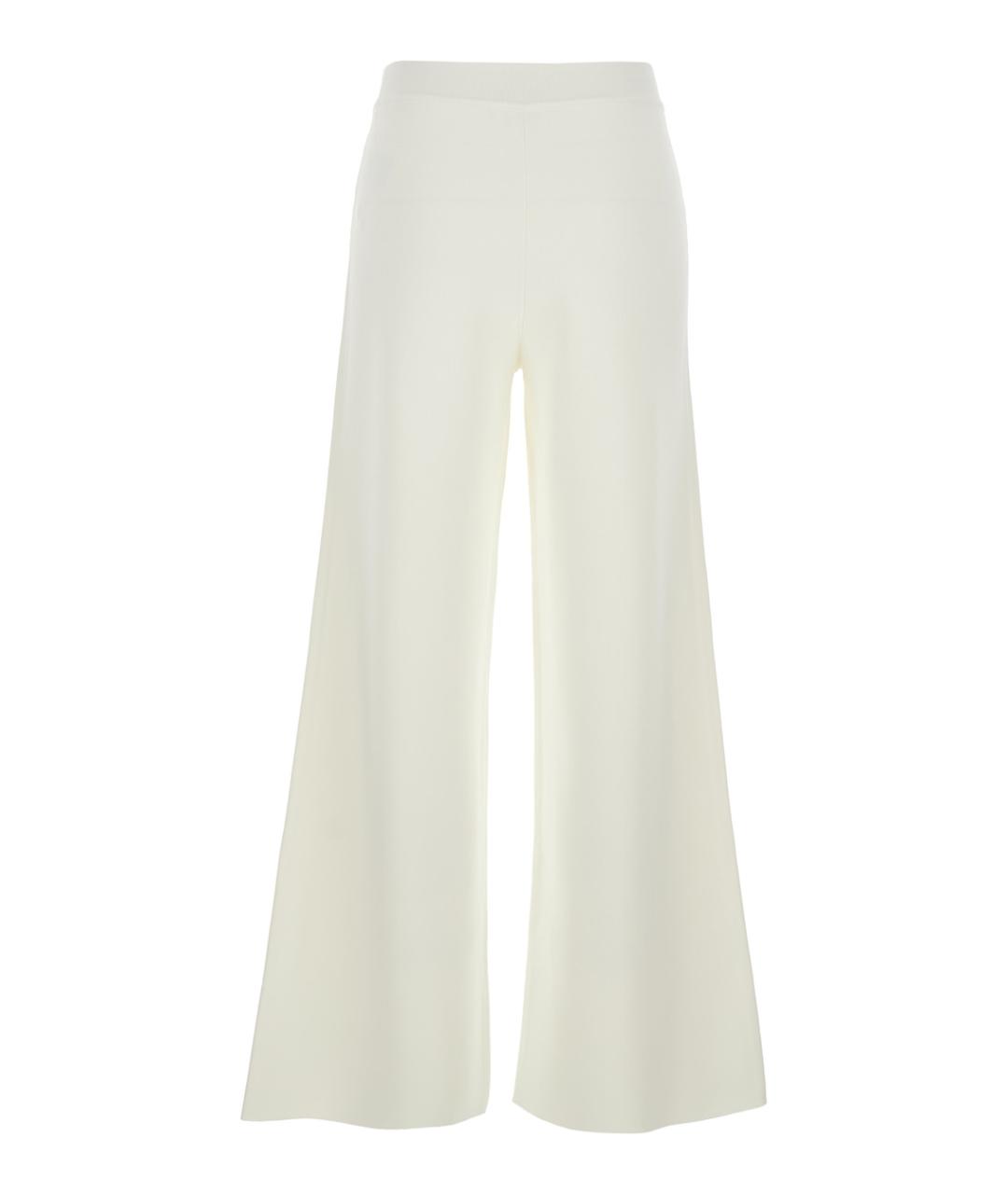 P.A.R.O.S.H. Белые вискозные прямые брюки, фото 2