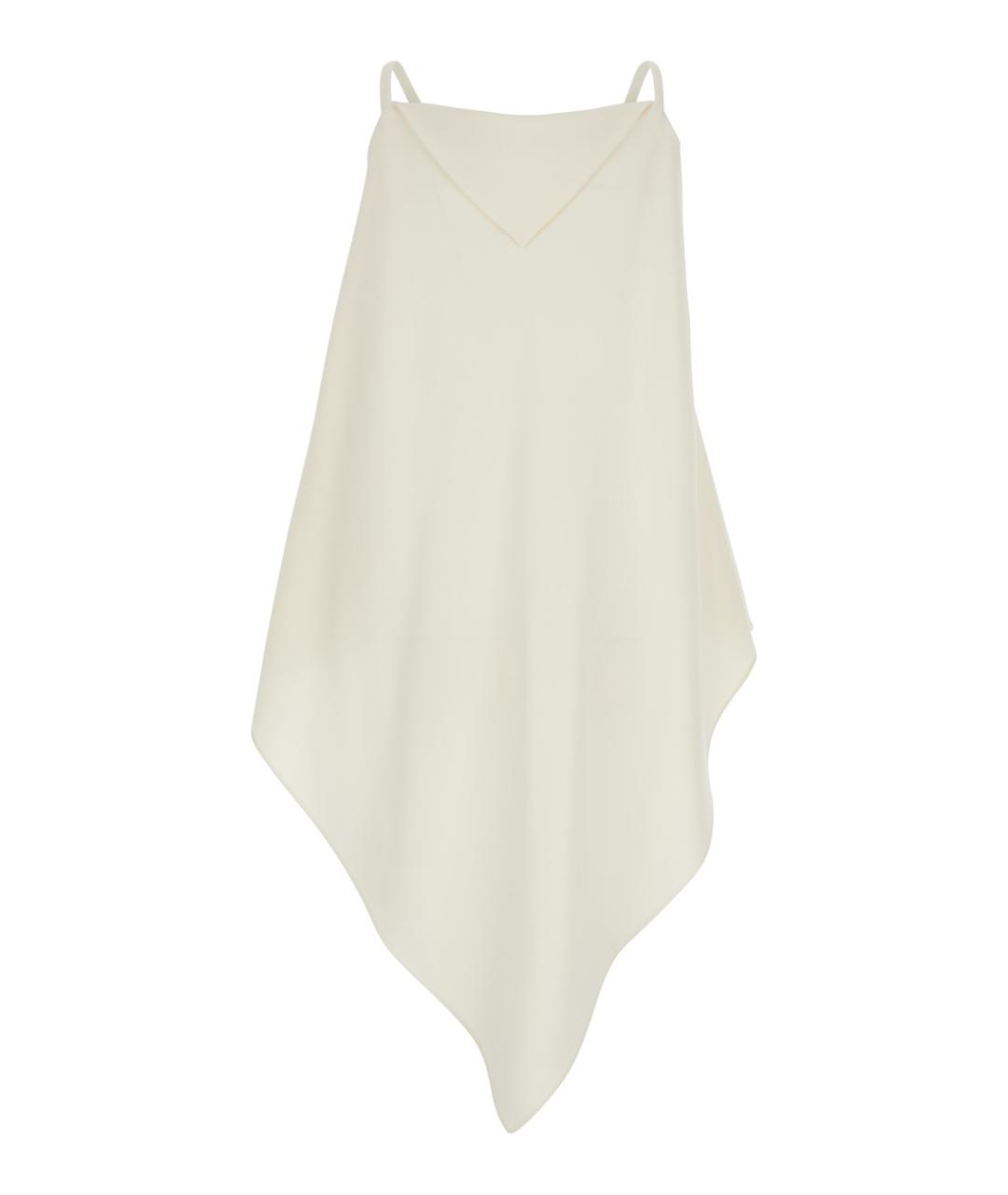 BALENCIAGA Белая шелковая блузы, фото 2