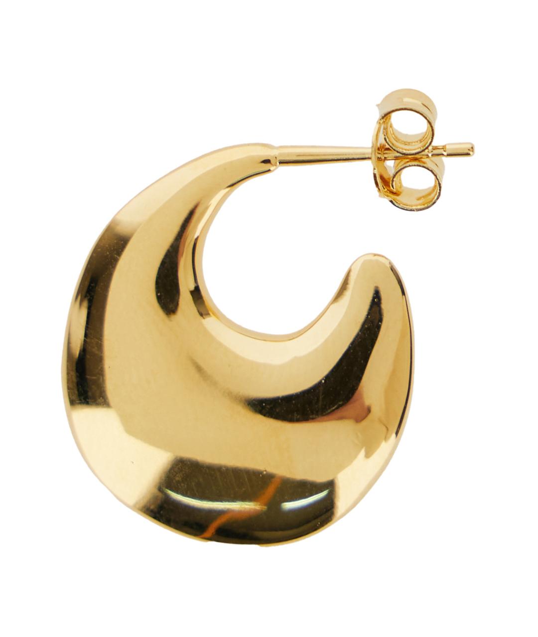 SAINT LAURENT Золотые латунные серьги, фото 2