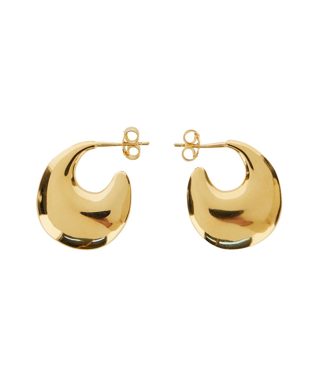 SAINT LAURENT Золотые латунные серьги, фото 1