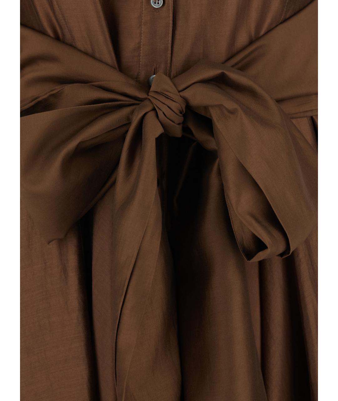PLAIN Коричневое повседневное платье, фото 3