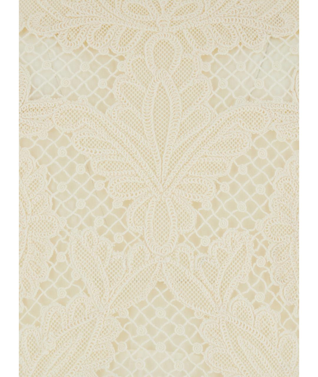 TWIN-SET Бежевая хлопковая майка, фото 3