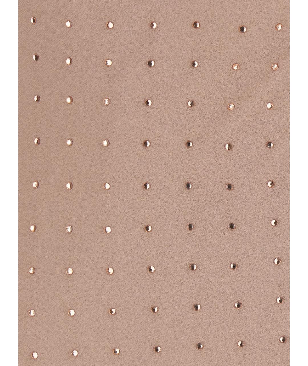 PINKO Бежевое полиэстеровое вечернее платье, фото 3