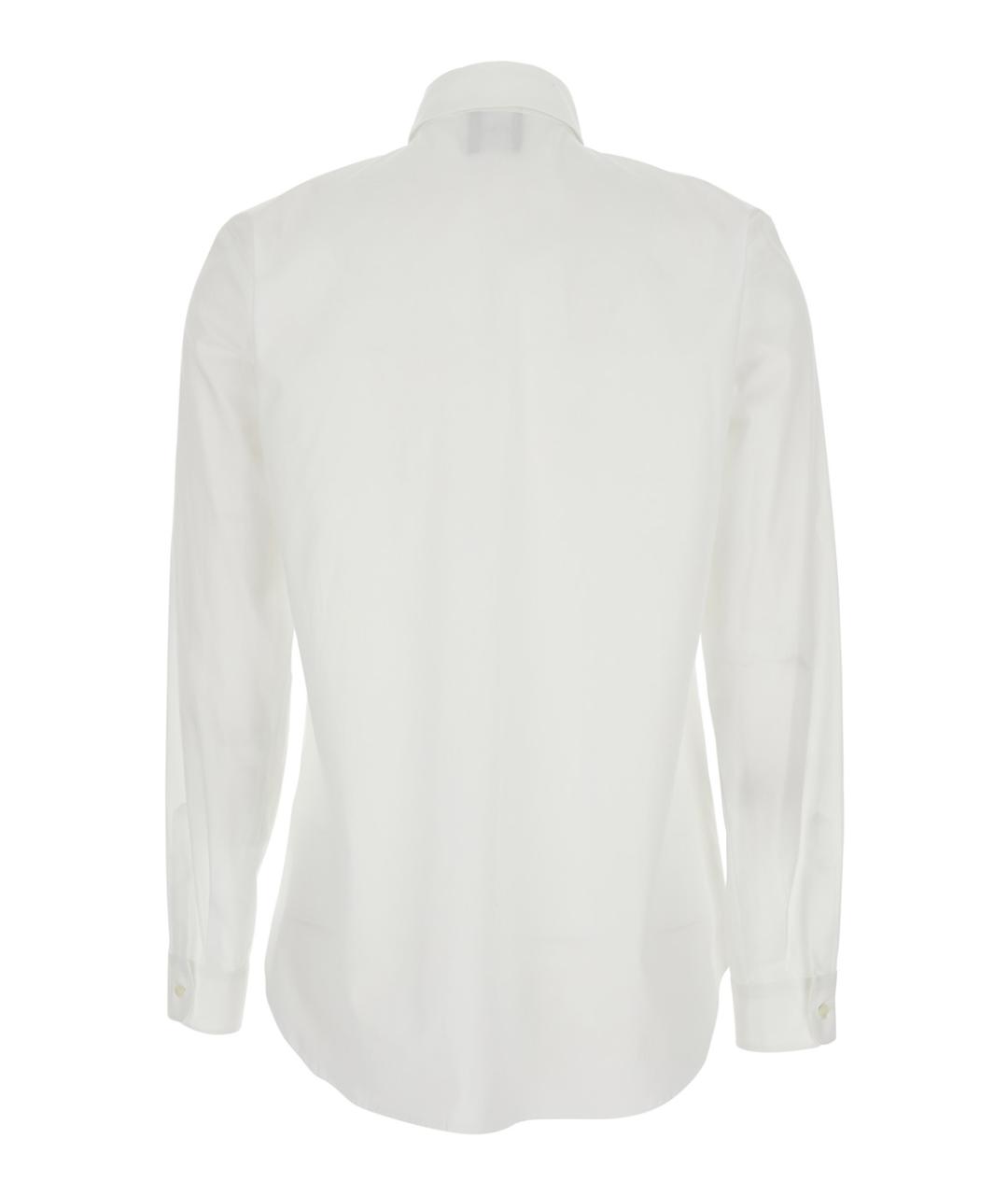 PLAIN Белая хлопковая рубашка, фото 2