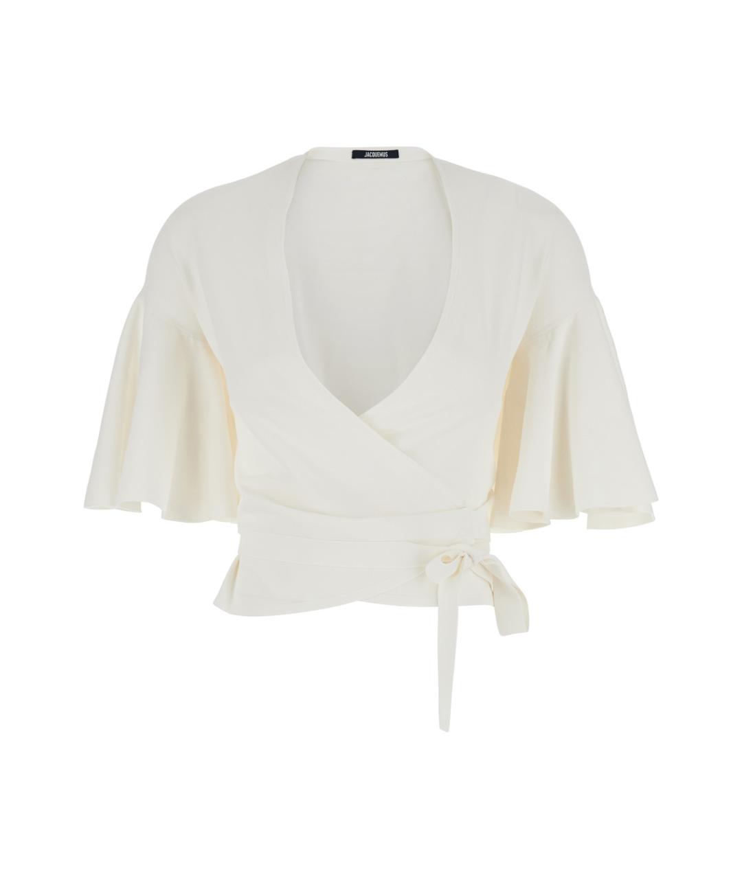 JACQUEMUS Белая вискозная блузы, фото 1