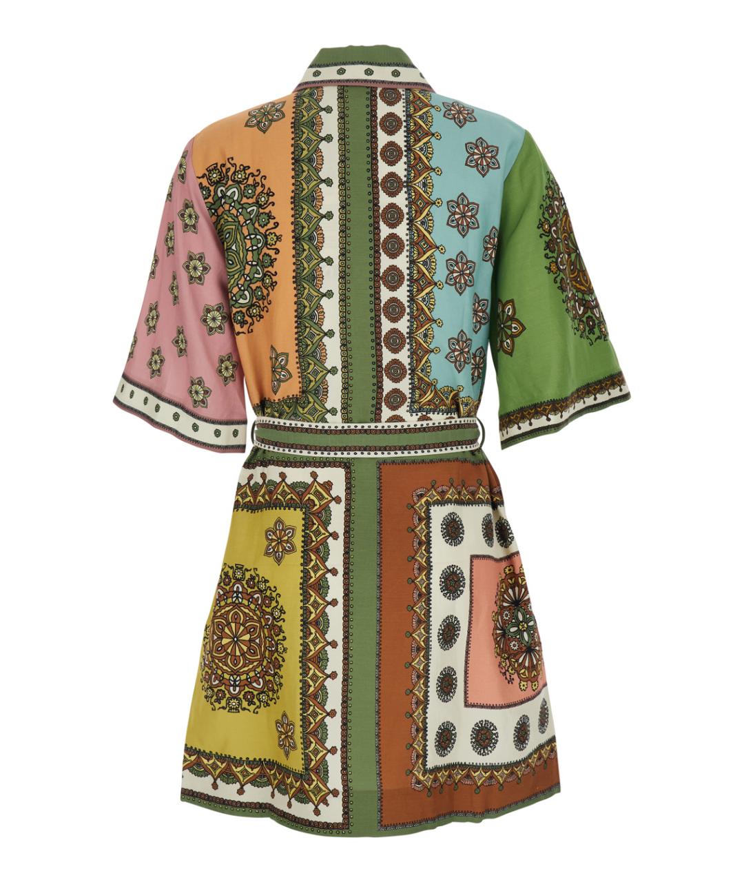 Alemais Мульти вискозное повседневное платье, фото 2