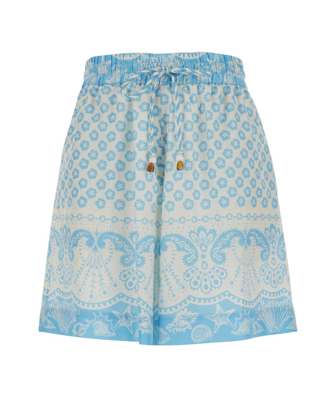 MANTERO 1902 Голубые хлопковые шорты, фото 1