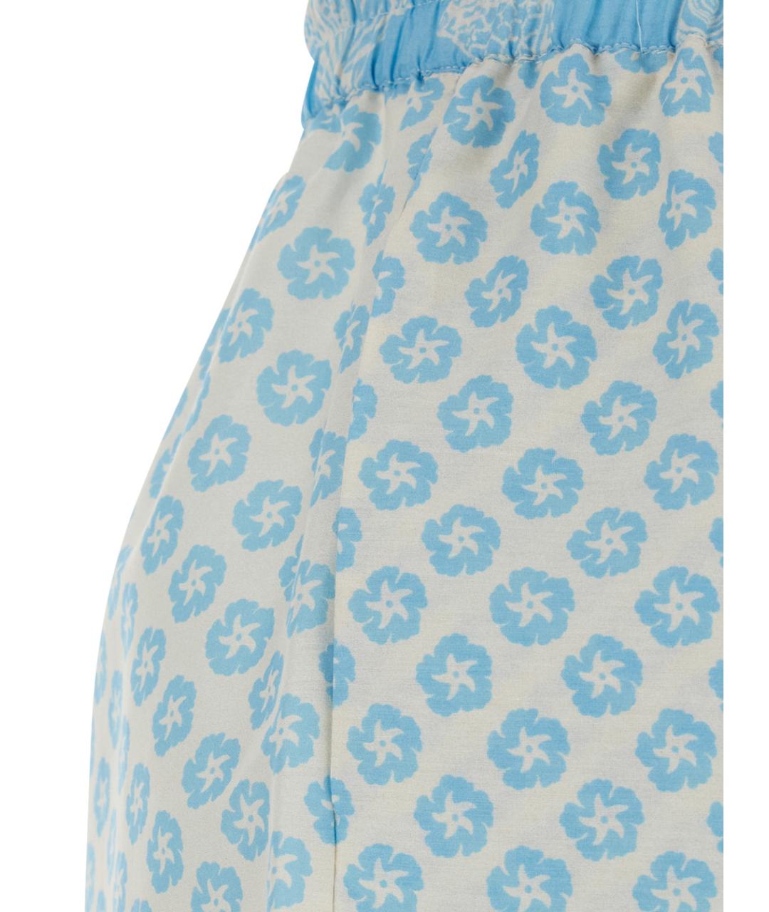 MANTERO 1902 Голубые хлопковые шорты, фото 3