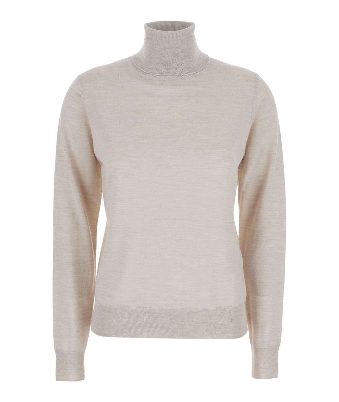 P.A.R.O.S.H. Бежевый шерстяной джемпер / свитер, фото 1