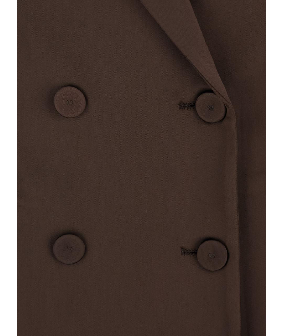 PLAIN Коричневый полиэстеровый жакет/пиджак, фото 3