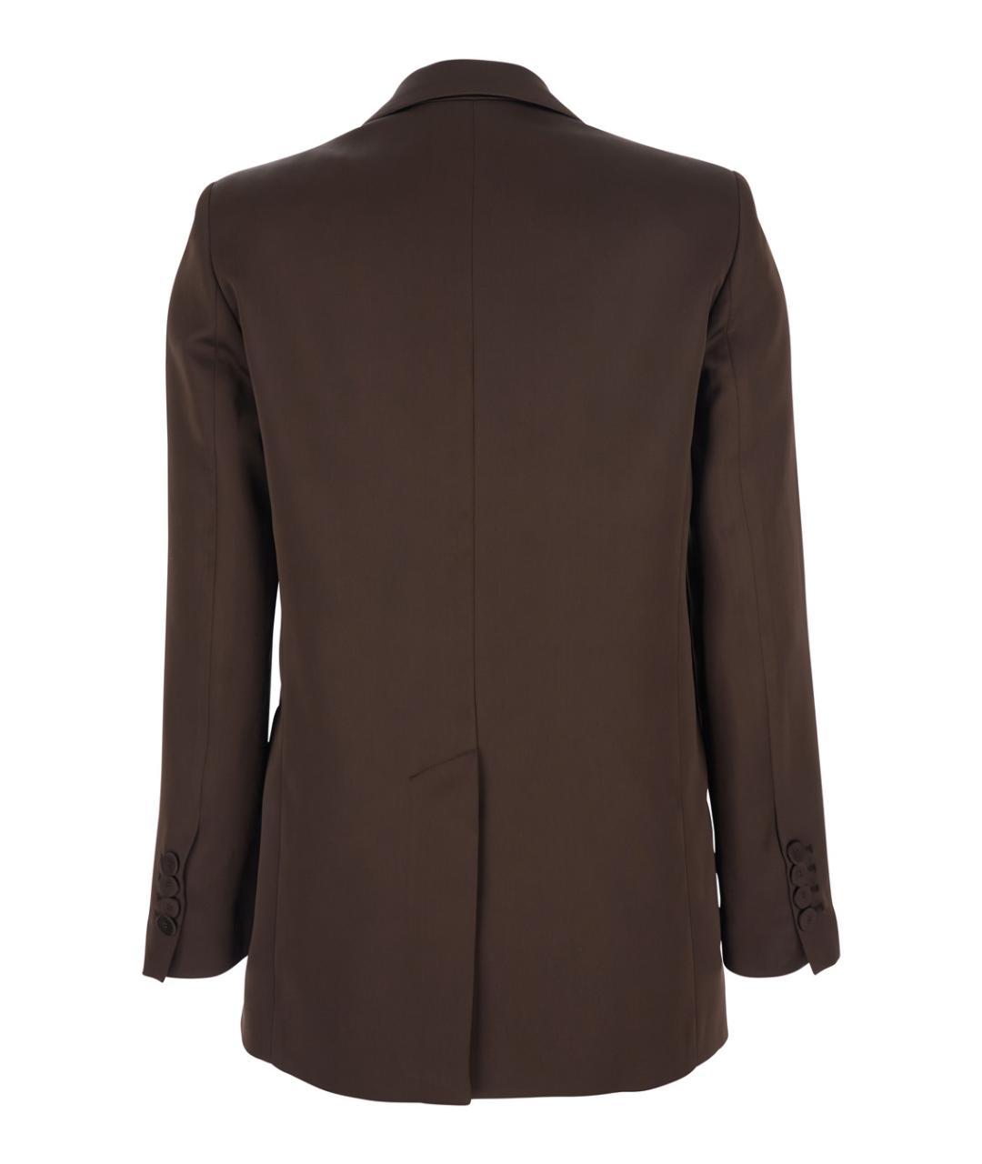 PLAIN Коричневый полиэстеровый жакет/пиджак, фото 2